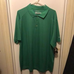 Green Nike polo